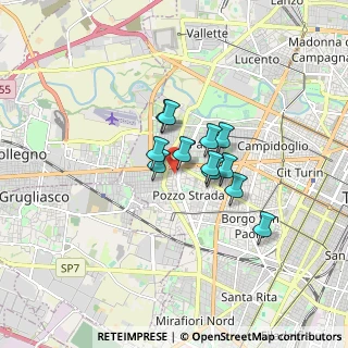 Mappa Via Fidia, 10141 Torino TO, Italia (1.04833)