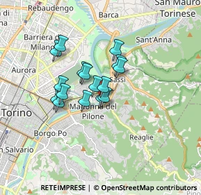 Mappa Via Vincenzo Porri, 10153 Torino TO, Italia (1.18375)