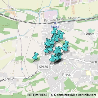 Mappa Via Piave, 10090 Rosta TO, Italia (0.26)