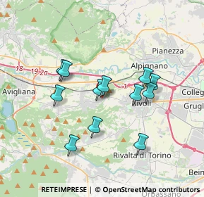 Mappa Via Ugie, 10090 Rosta TO, Italia (3.11417)
