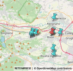 Mappa Via Ugie, 10090 Rosta TO, Italia (2.94833)