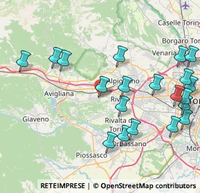 Mappa Via Ugie, 10090 Rosta TO, Italia (9.711)