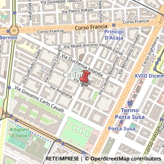 Mappa Via Principi d'Acaja, 49, 10138 Torino, Torino (Piemonte)