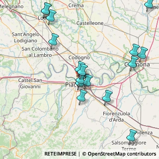 Mappa Ciclostrada Torino - Venezia VENTO, 26865 San Rocco Al Porto LO, Italia (18.69063)