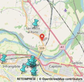 Mappa Ciclostrada Torino - Venezia VENTO, 26865 San Rocco Al Porto LO, Italia (2.92727)