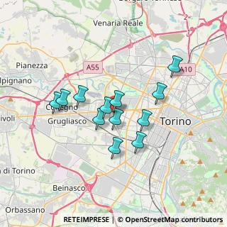 Mappa Via Battista Bena, 10141 Torino TO, Italia (2.80167)