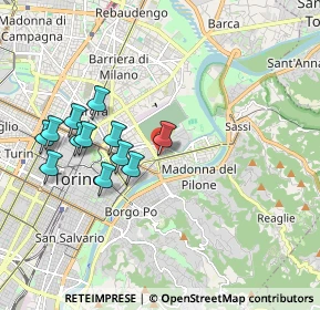 Mappa Via Mongrando, 10153 Torino TO, Italia (1.8425)