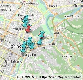 Mappa Via Rosazza, 10153 Torino TO, Italia (1.57667)