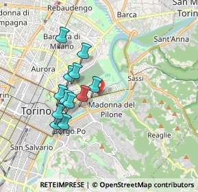Mappa Via Rosazza, 10153 Torino TO, Italia (1.57333)