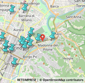 Mappa Via Rosazza, 10153 Torino TO, Italia (2.57188)