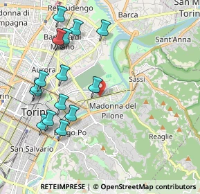 Mappa Via Rosazza, 10153 Torino TO, Italia (2.24625)