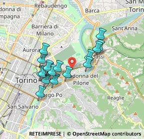 Mappa Via Rosazza, 10153 Torino TO, Italia (1.505)