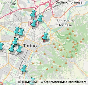 Mappa Via Rosazza, 10153 Torino TO, Italia (5.13385)