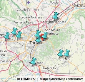 Mappa Via Rosazza, 10153 Torino TO, Italia (7.79545)