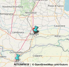 Mappa Via Giuseppe Verdi, 45100 Rovigo RO, Italia (33.87636)