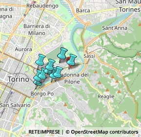 Mappa Corso Brianza, 10153 Torino TO, Italia (1.33364)