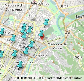 Mappa Via Nicolò Tommaseo, 10153 Torino TO, Italia (2.38786)