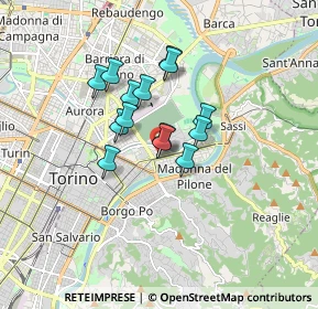 Mappa Via Cossila, 10153 Torino TO, Italia (1.19143)