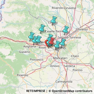 Mappa 10098 Torino TO, Italia (8.11333)