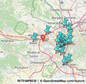 Mappa 10098 Torino TO, Italia (7.38875)