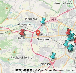 Mappa 10098 Torino TO, Italia (6.5165)