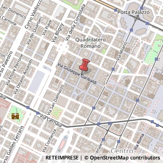 Mappa Via Giuseppe Garibaldi,  22, 10122 Torino, Torino (Piemonte)