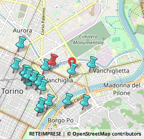 Mappa Via Faà di Bruno, 10153 Torino TO, Italia (1.1615)