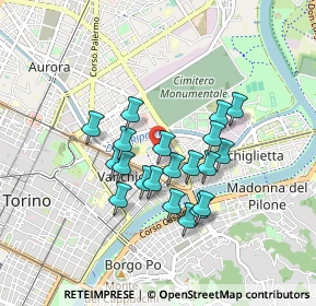 Mappa Via Giorgio Pallavicino, 10153 Torino TO, Italia (0.7085)