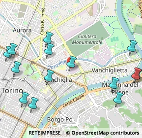 Mappa Via Giorgio Pallavicino, 10153 Torino TO, Italia (1.36571)