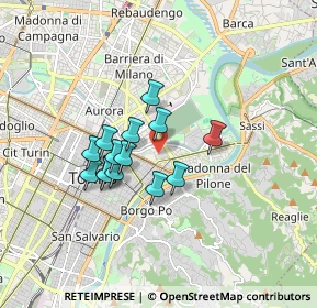 Mappa Via Faà di Bruno, 10153 Torino TO, Italia (1.30214)