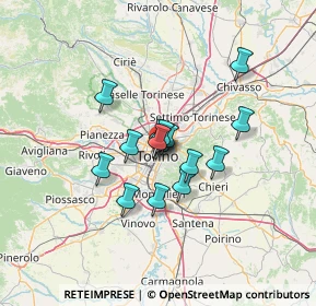 Mappa Via Cappel Verde, 10122 Torino TO, Italia (8.944)