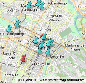 Mappa Via Cappel Verde, 10122 Torino TO, Italia (1.84462)