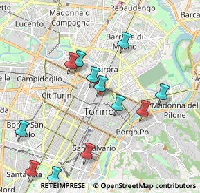 Mappa Via Cappel Verde, 10122 Torino TO, Italia (2.10833)