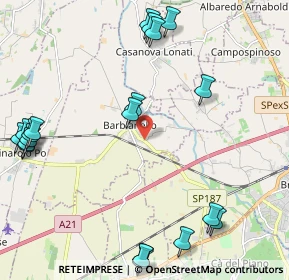 Mappa Via Roma, 27041 Barbianello PV, Italia (2.8565)