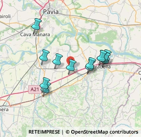 Mappa Via Roma, 27041 Barbianello PV, Italia (6.2325)