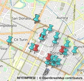 Mappa Via Antonio Fabro, 10122 Torino TO, Italia (0.966)