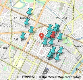 Mappa Via Antonio Fabro, 10122 Torino TO, Italia (0.7655)