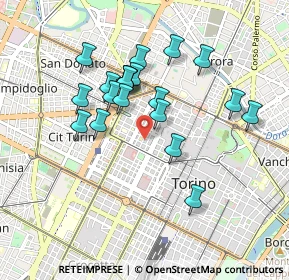 Mappa Via Antonio Fabro, 10122 Torino TO, Italia (0.801)