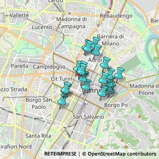 Mappa Via Antonio Fabro, 10122 Torino TO, Italia (1.2345)