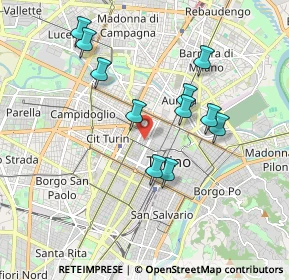Mappa Via Antonio Fabro, 10122 Torino TO, Italia (1.71182)