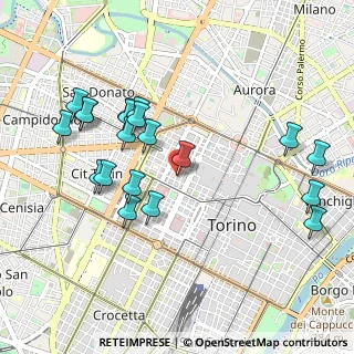 Mappa Via Antonio Fabro, 10122 Torino TO, Italia (1.0355)