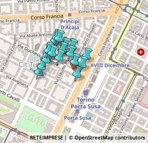 Mappa Via Duchessa Jolanda, 10135 Torino TO, Italia (0.1495)