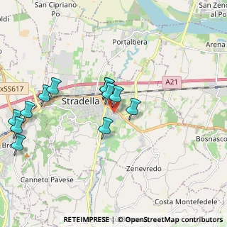 Mappa Via Fratelli Cervi, 27049 Stradella PV, Italia (2.025)