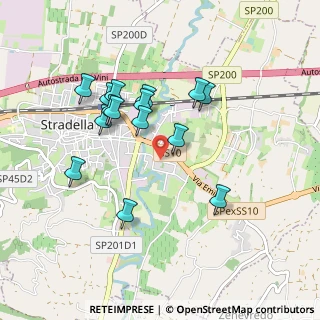 Mappa Via Fratelli Cervi, 27049 Stradella PV, Italia (0.848)