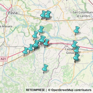Mappa Via Emilia, 27049 Stradella PV, Italia (7.611)