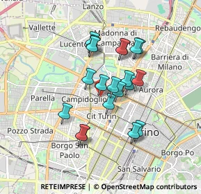Mappa Via Cibrario Luigi, 10144 Torino TO, Italia (1.4105)