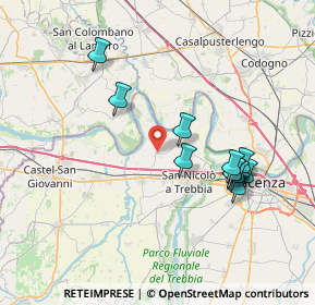 Mappa Strada Corti, 29010 Calendasco PC, Italia (7.22273)