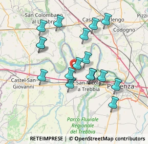 Mappa Strada Corti, 29010 Calendasco PC, Italia (6.80059)