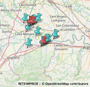 Mappa Via Valle Badia, 27049 Stradella PV, Italia (10.655)