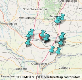 Mappa Via della Pace, 45026 Lendinara RO, Italia (11.0585)